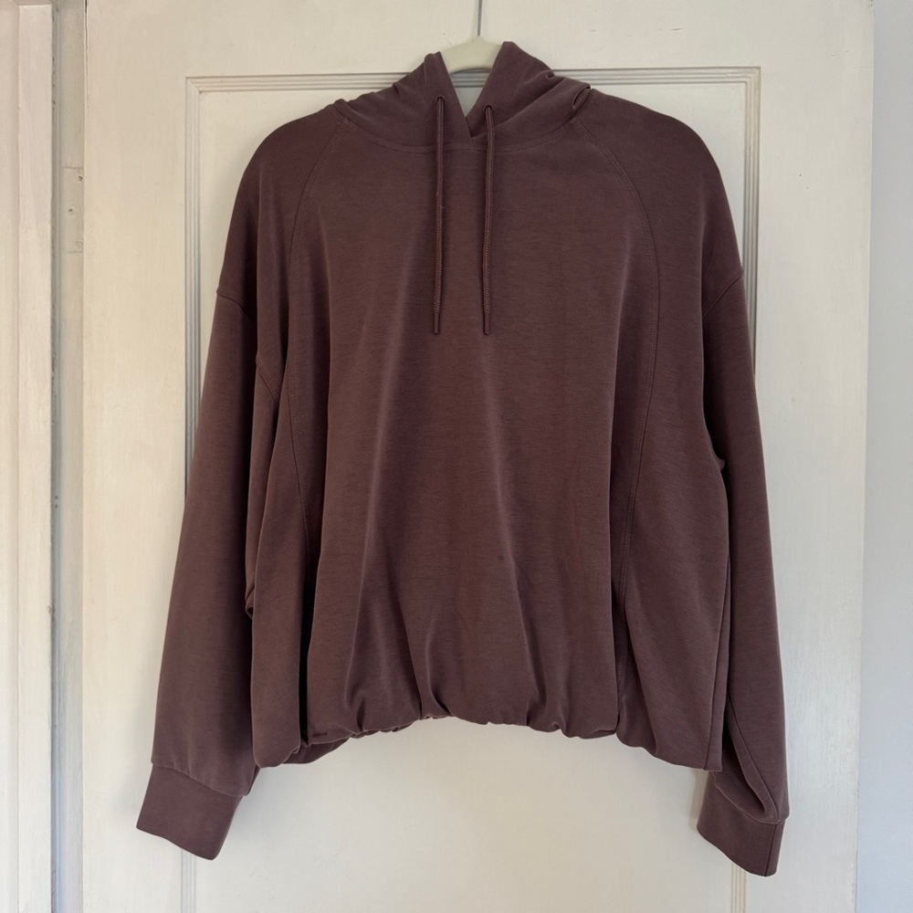 Athleta Seasoft Bubble Hem Hoodie - Mauve